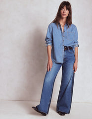 High Rise Wide Leg Jeans - Hotch Potch