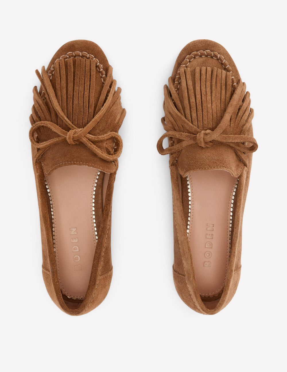 Soft Tassel Deck Shoes - Tan