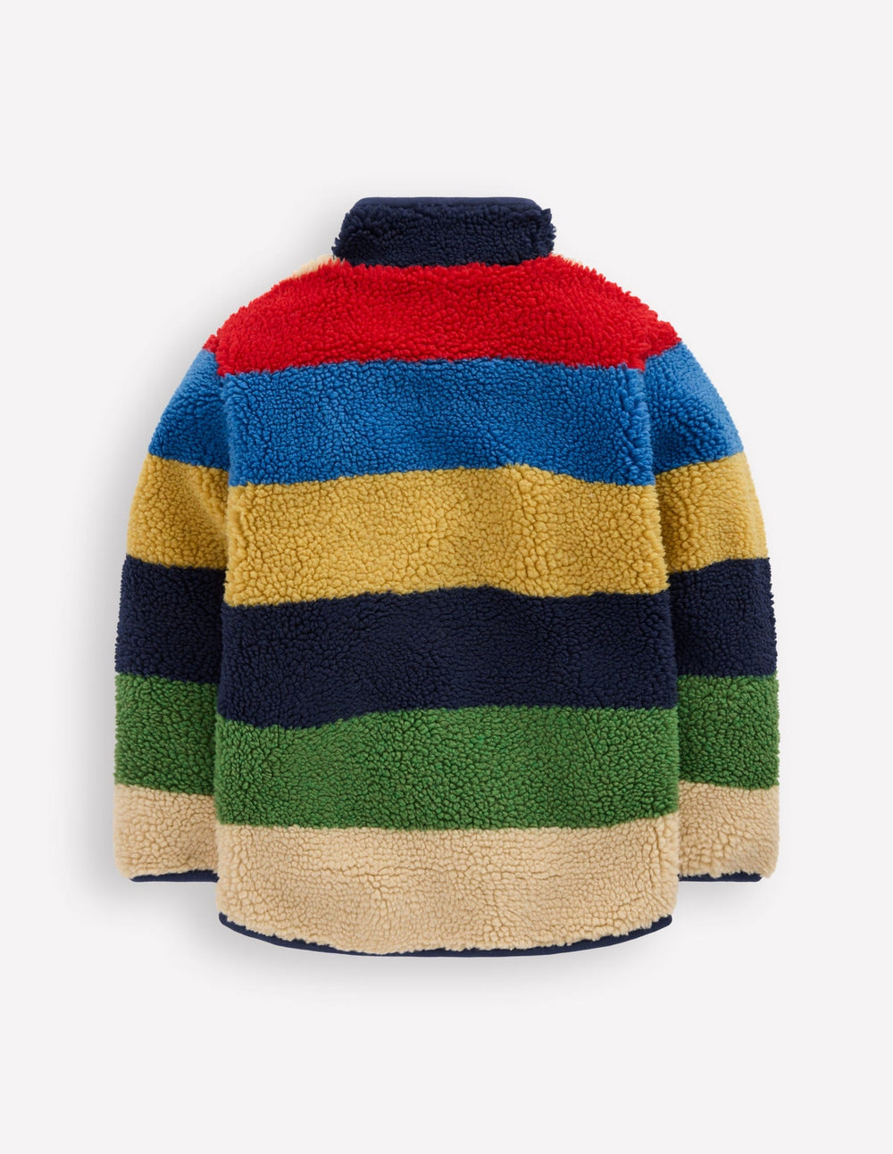 Cosy Borg Jacket - Multi Stripe