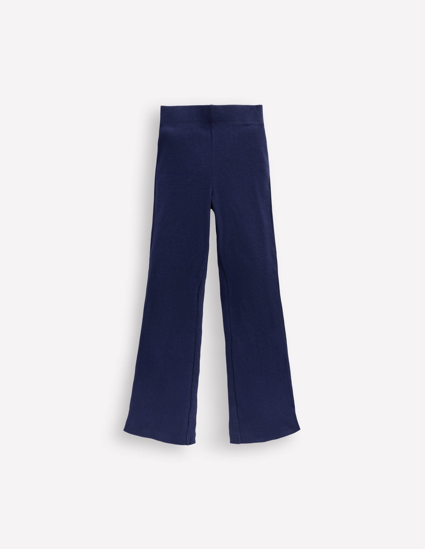 Ribbed Flare Leggings - College Navy