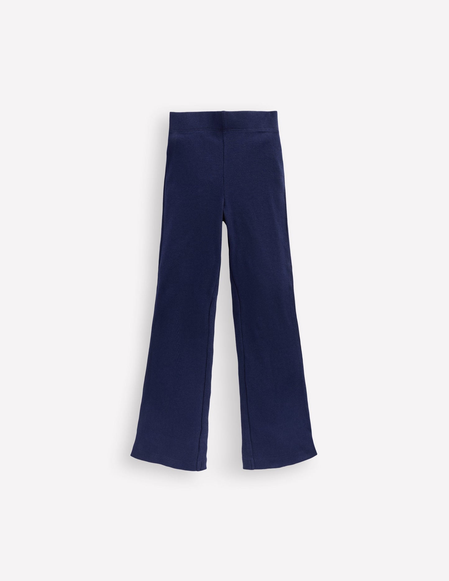 Ribbed Flare Leggings - College Navy