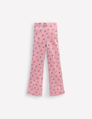 Ribbed Flare Leggings - Vintage Pink Spaced Ditsy
