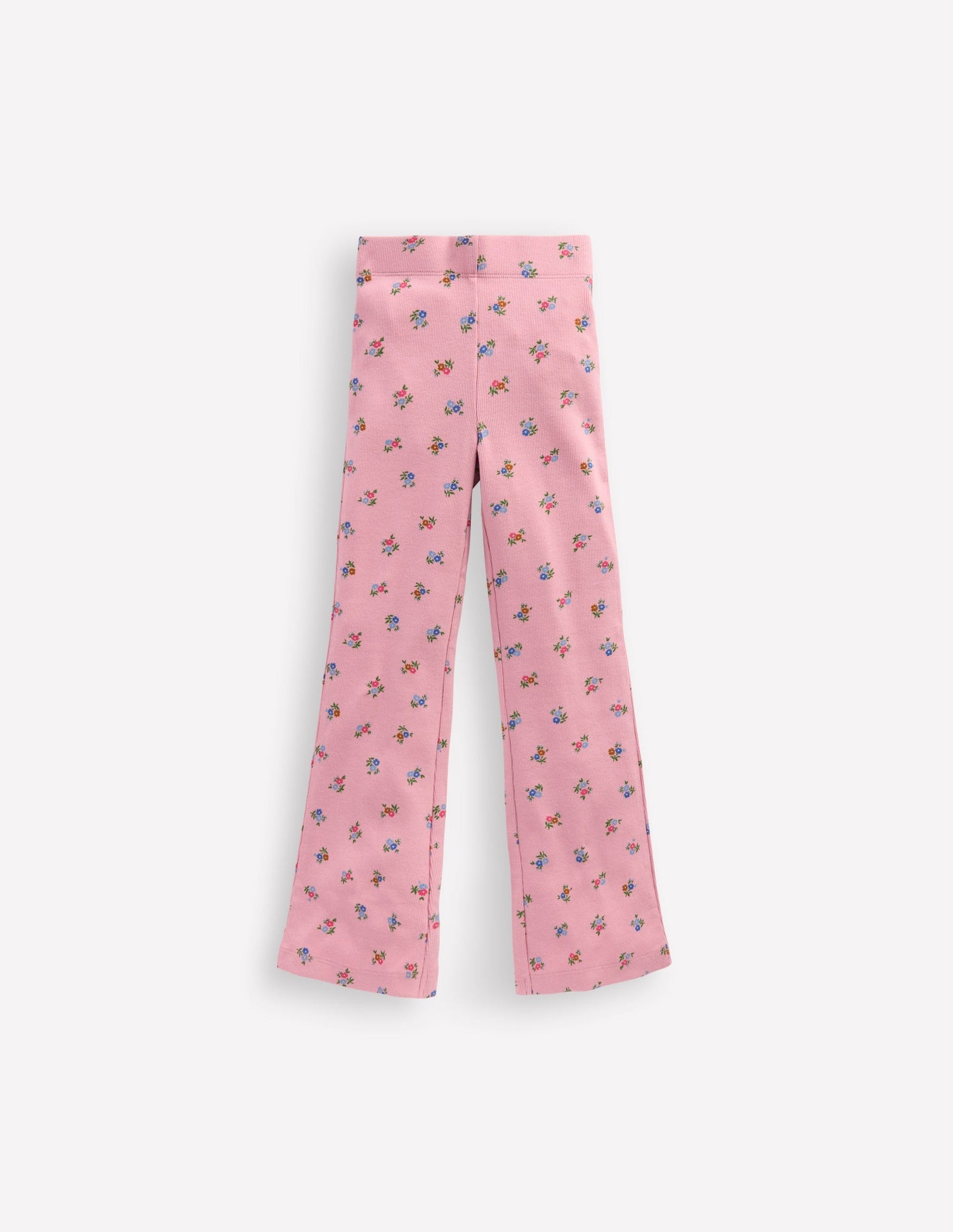 Ribbed Flare Leggings - Vintage Pink Spaced Ditsy