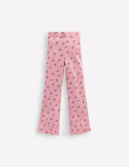 Ribbed Flare Leggings - Vintage Pink Spaced Ditsy