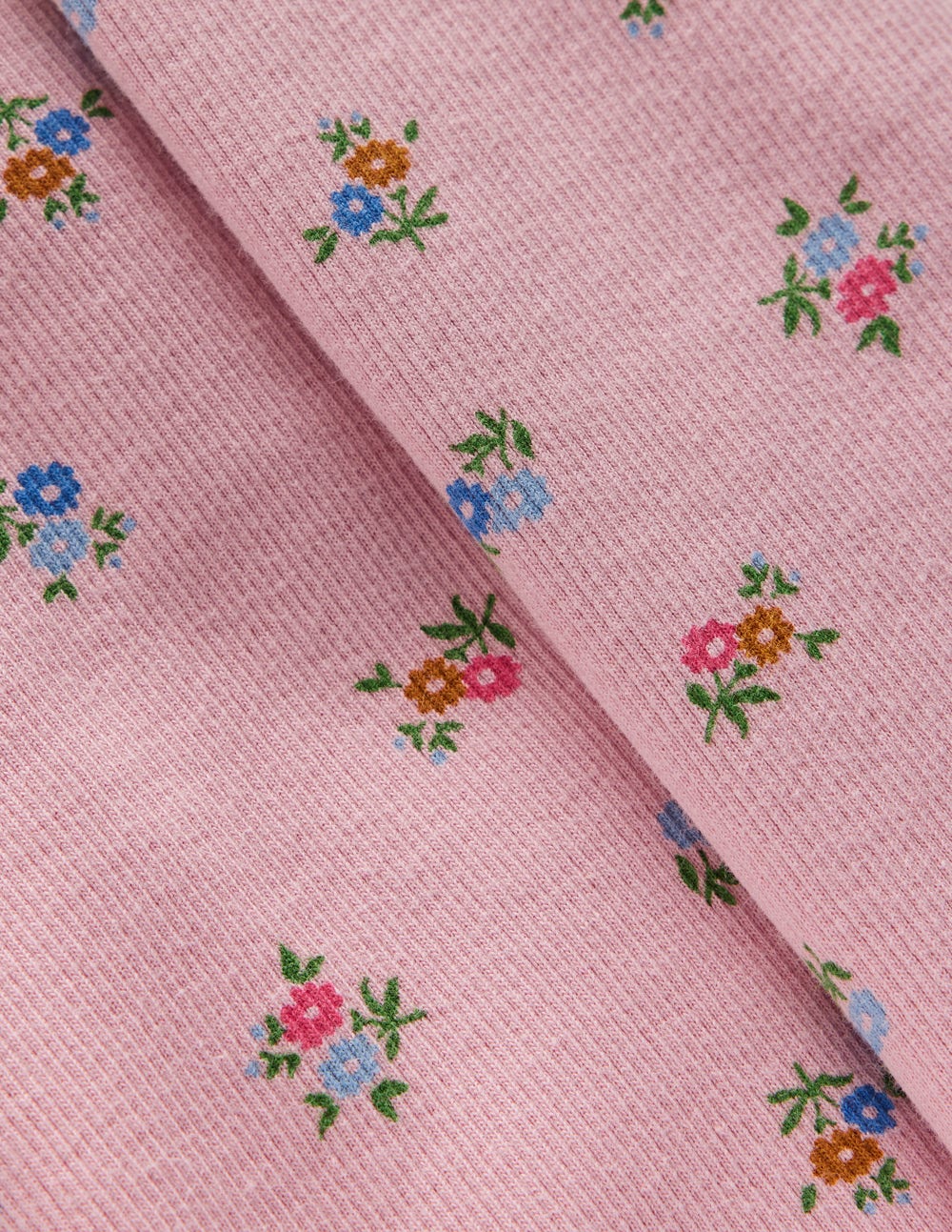 Ribbed Flare Leggings - Vintage Pink Spaced Ditsy