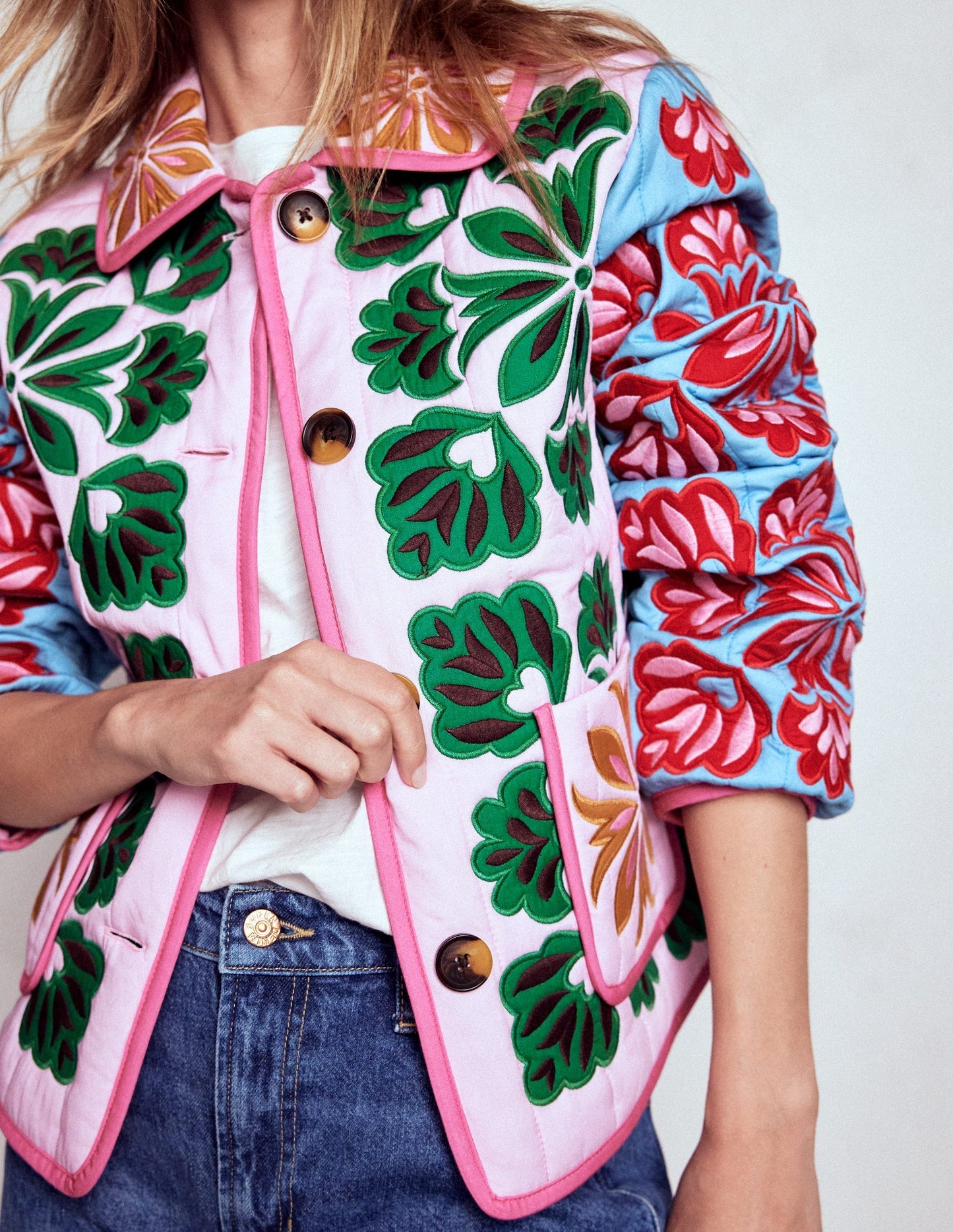 Fitzrovia Embroidered Jacket - Multi Applique