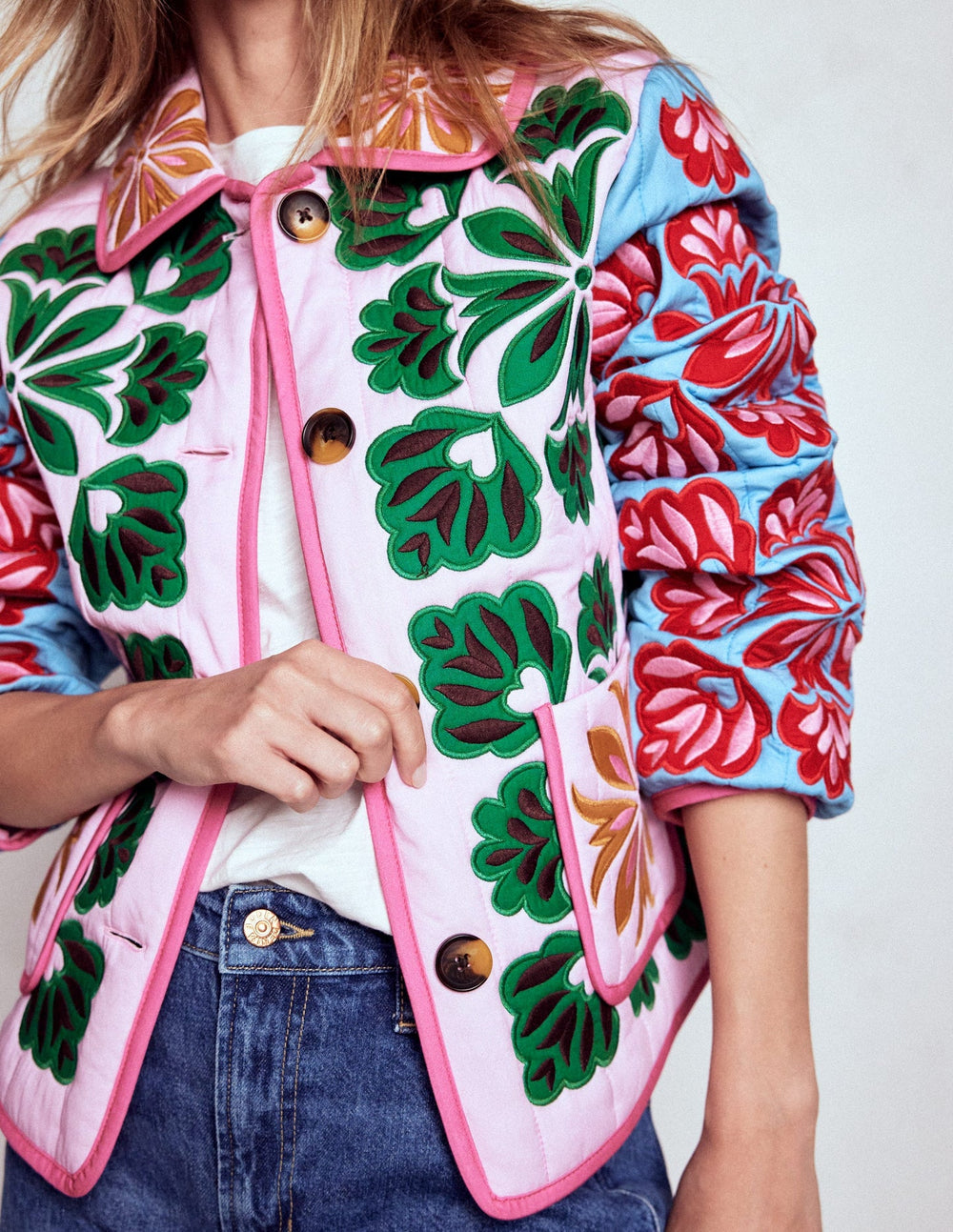 Fitzrovia Embroidered Jacket - Multi Applique