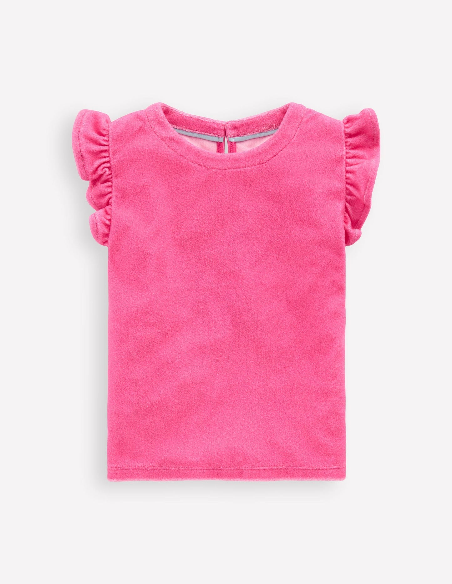 Relaxed Towelling Top - Sorbet Pink