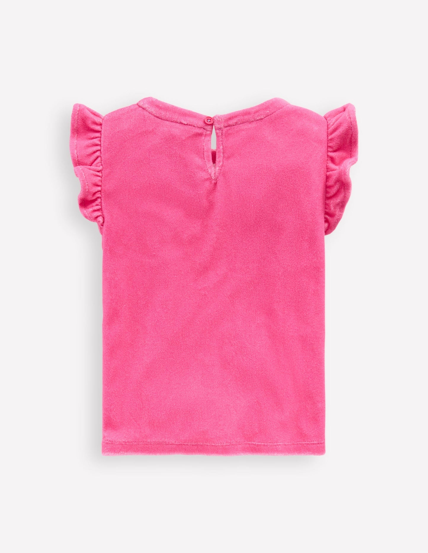 Relaxed Towelling Top - Sorbet Pink