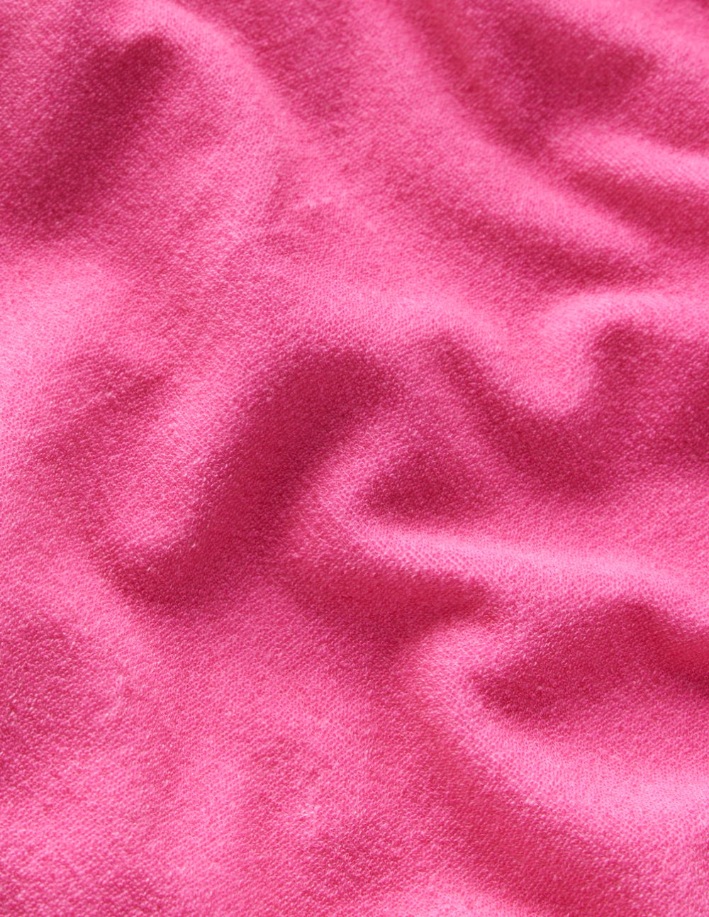 Relaxed Towelling Top - Sorbet Pink
