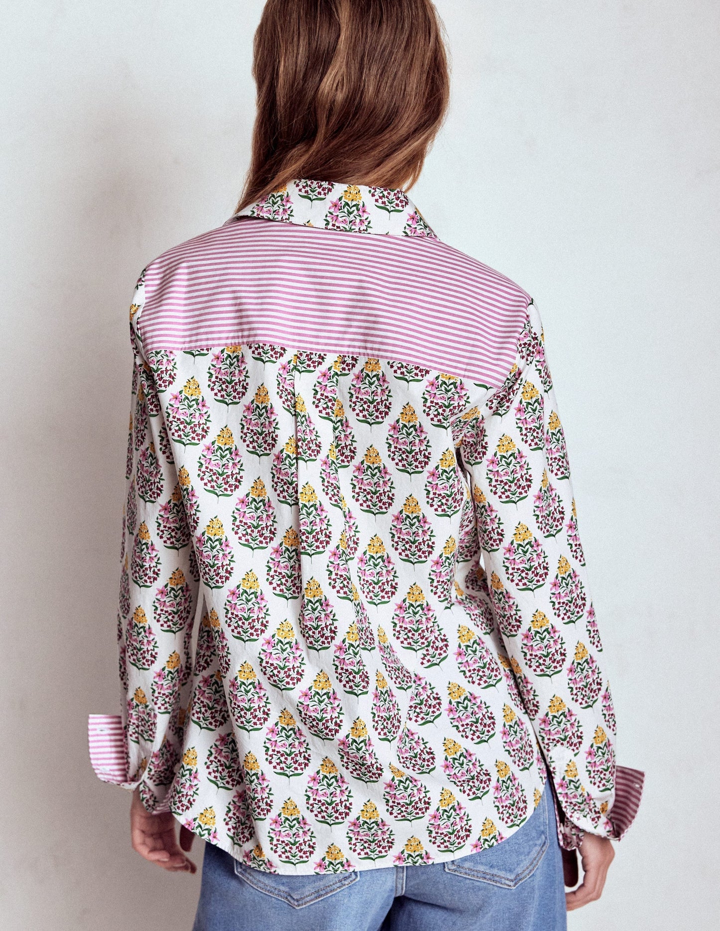 Sienna Cotton Shirt - Multi, Wildflower Bouquet