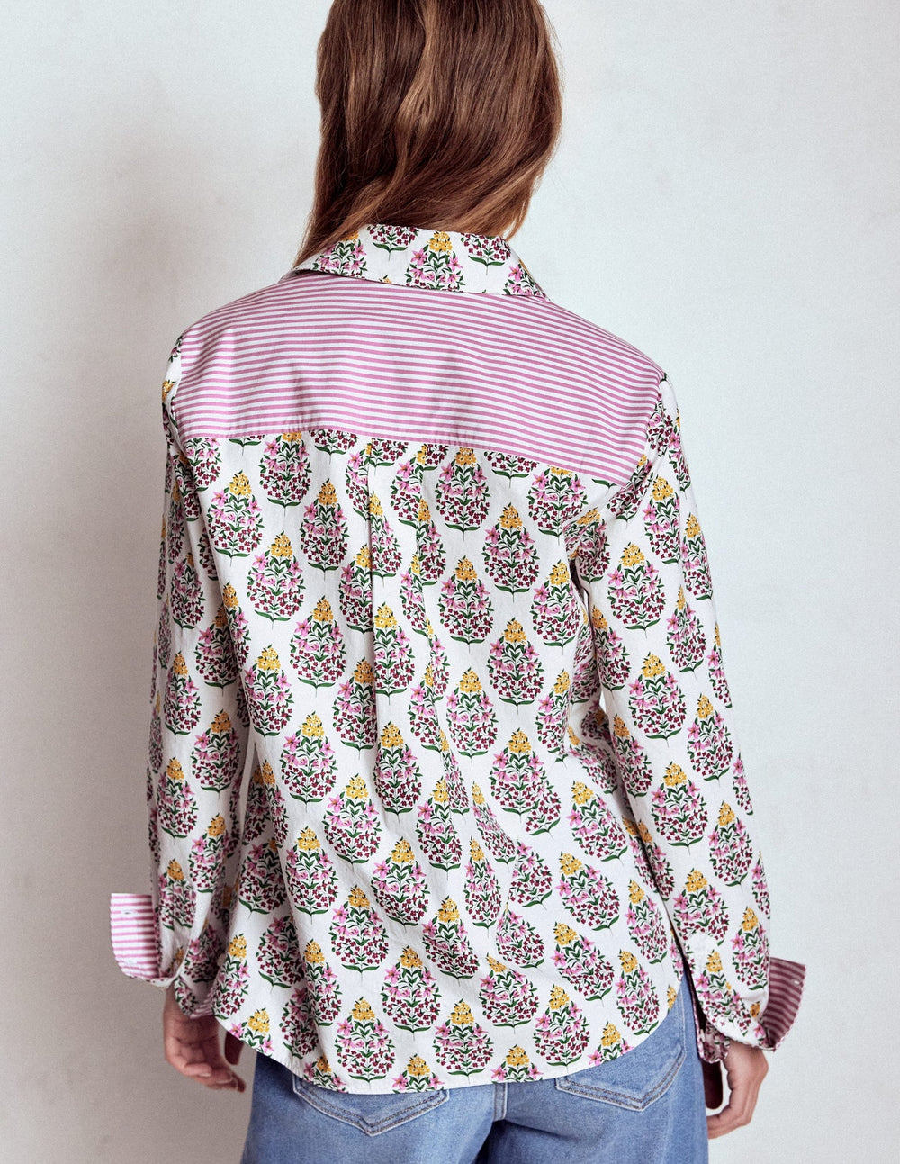 Sienna Cotton Shirt - Multi, Wildflower Bouquet
