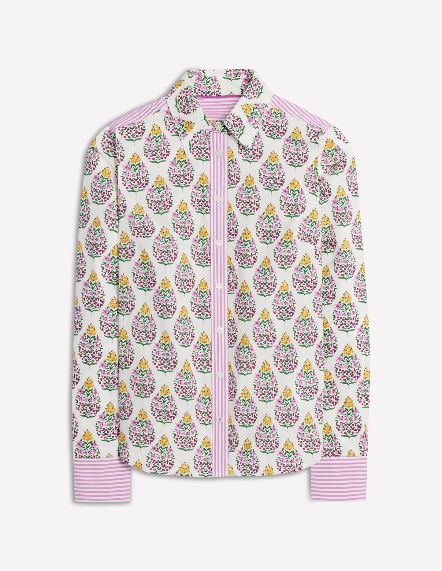 Sienna Cotton Shirt - Multi, Wildflower Bouquet