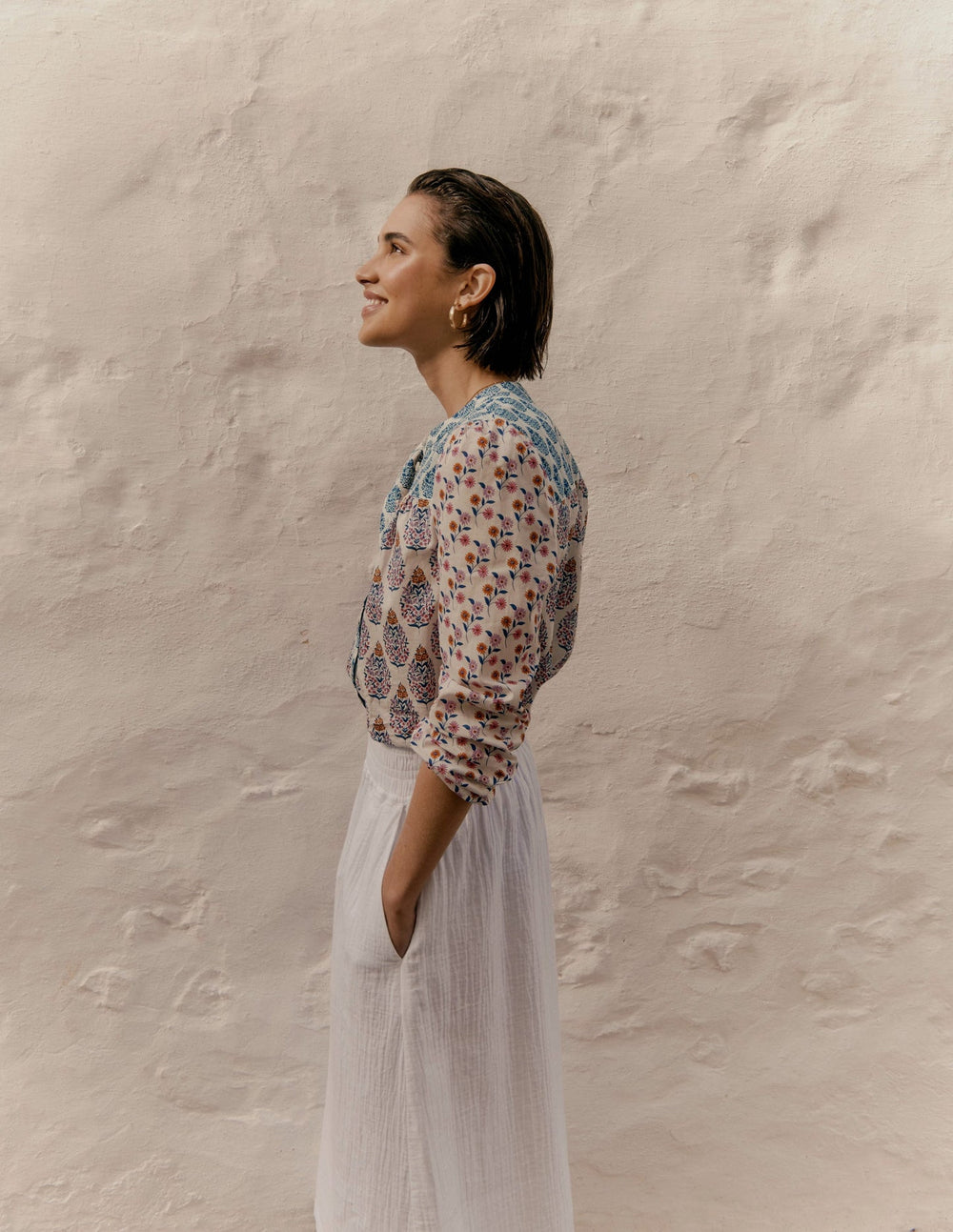 Corrine Cotton Top - Multi, Wildflower Bouquet