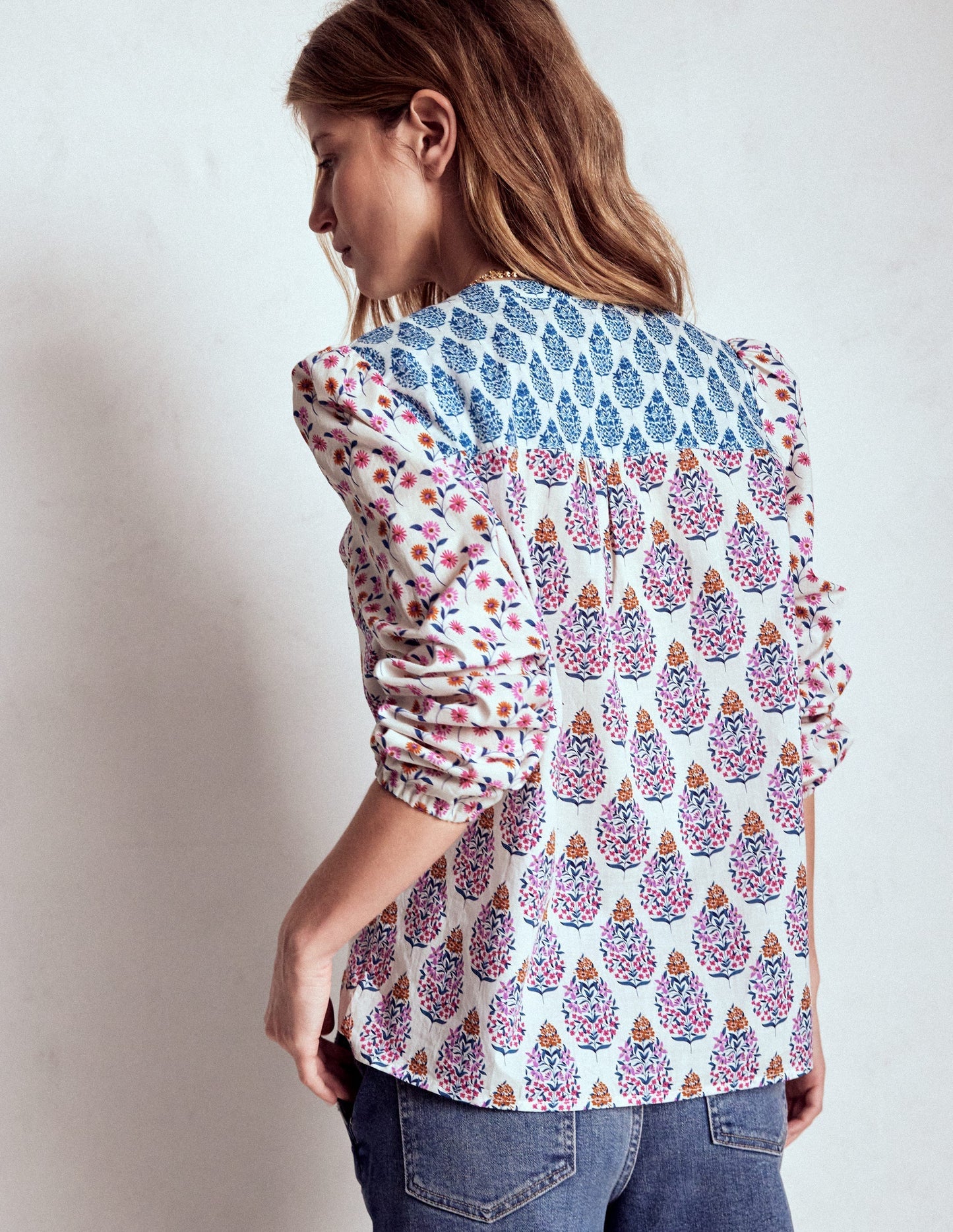 Corrine Cotton Top - Multi, Wildflower Bouquet