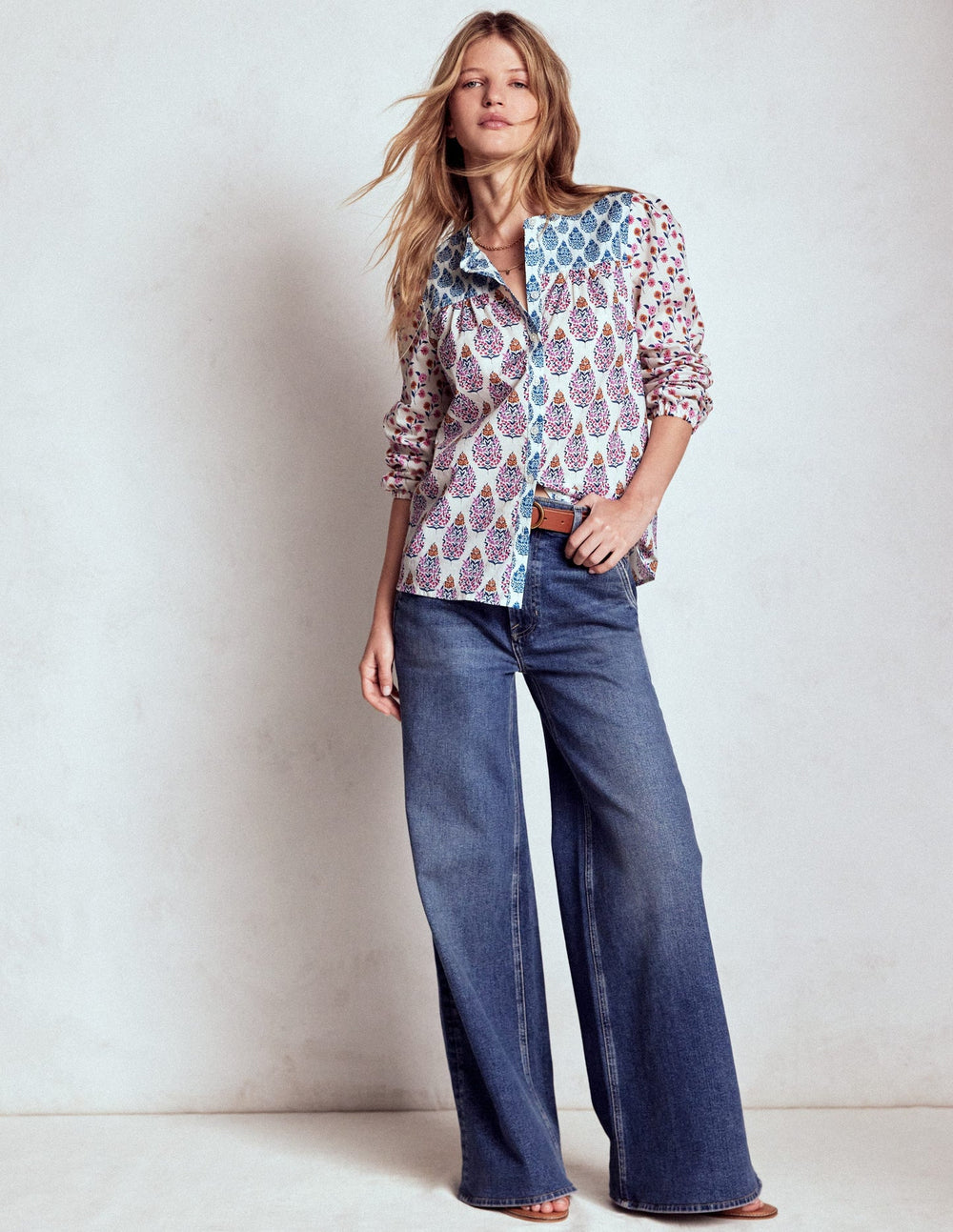 Corrine Cotton Top - Multi, Wildflower Bouquet