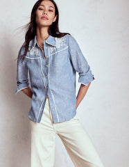 Sienna Western Shirt - Chambray