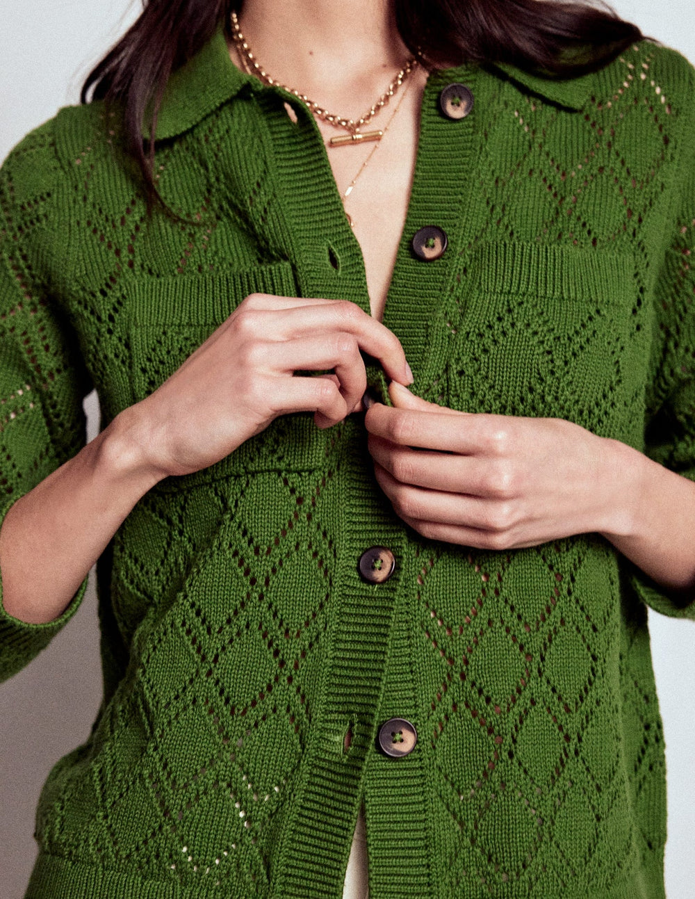 Astrid Knitted Shirt - Promenade Green