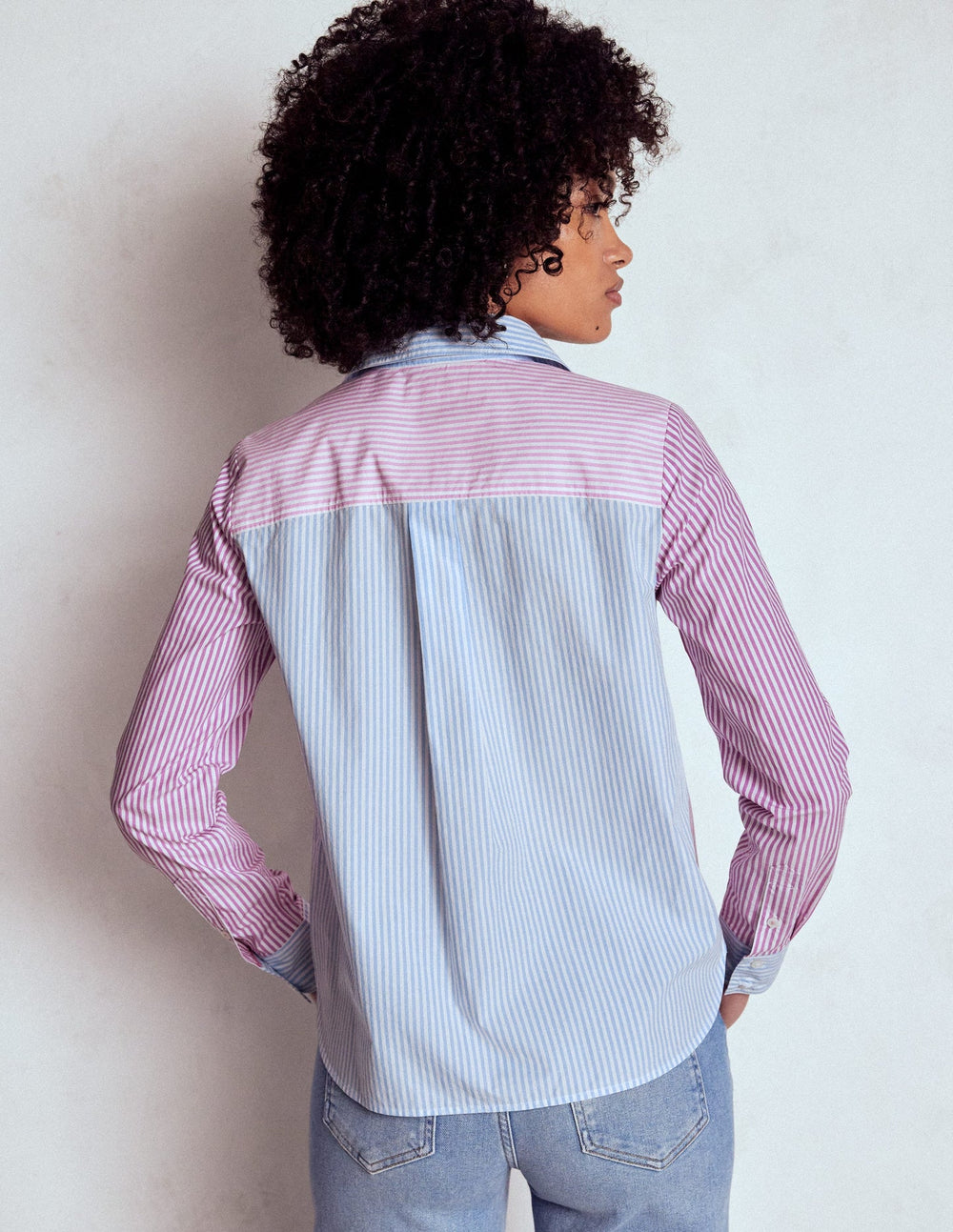 Sienna Cotton Shirt - Hotched, Multi Stripe