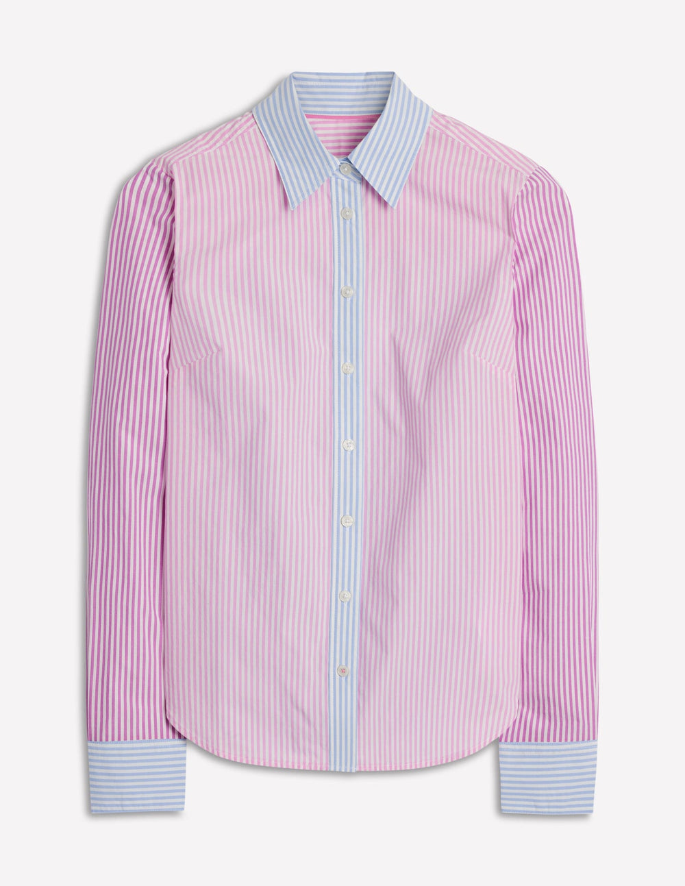 Sienna Cotton Shirt - Hotched, Multi Stripe