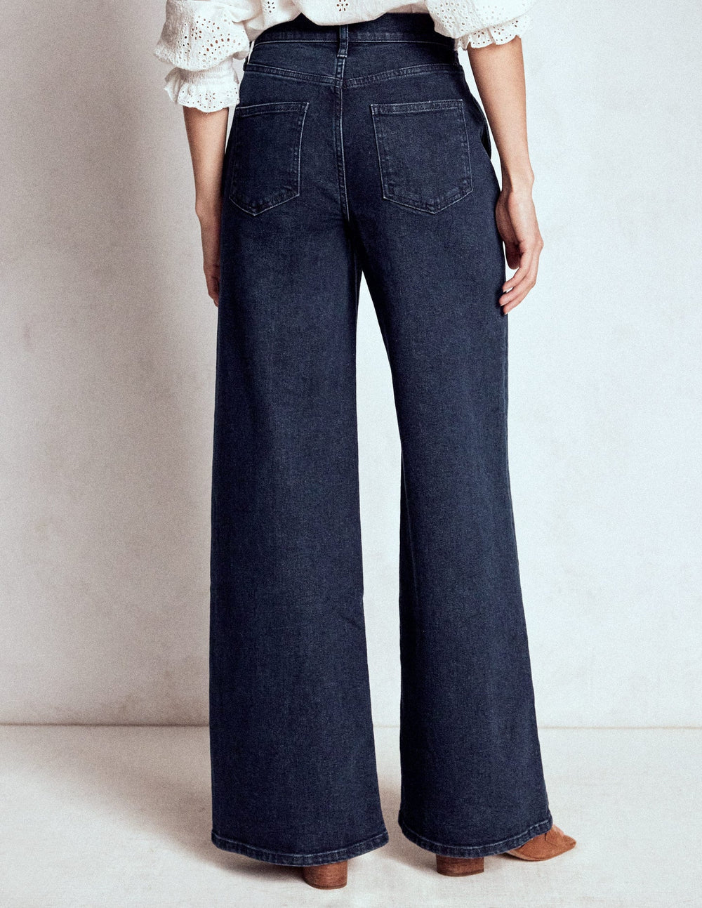 High Rise Clean Wide Jeans - Dark Vintage