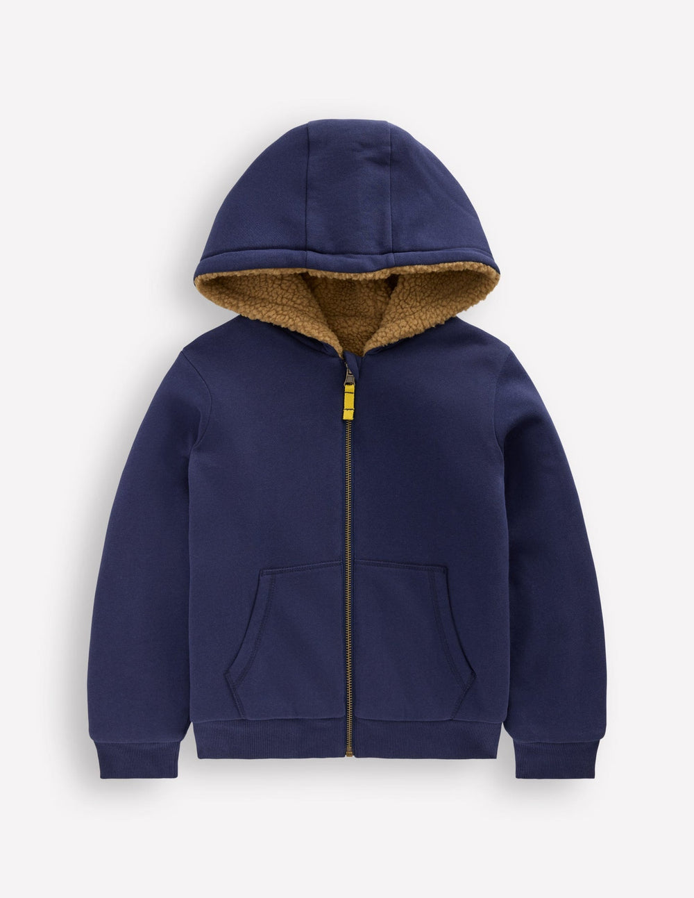Reversible Borg Hoody - College Navy