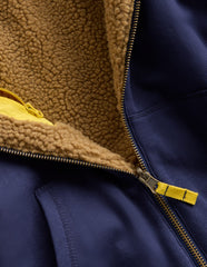 Reversible Borg Hoody - College Navy