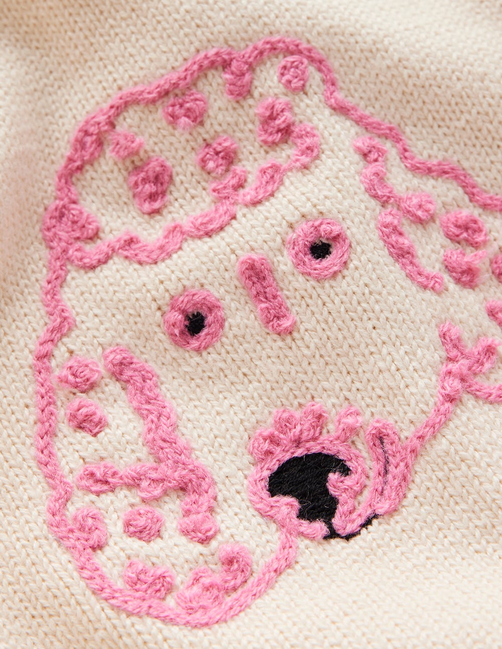 Fun Logo Sweater - Warm Ivory Dogs