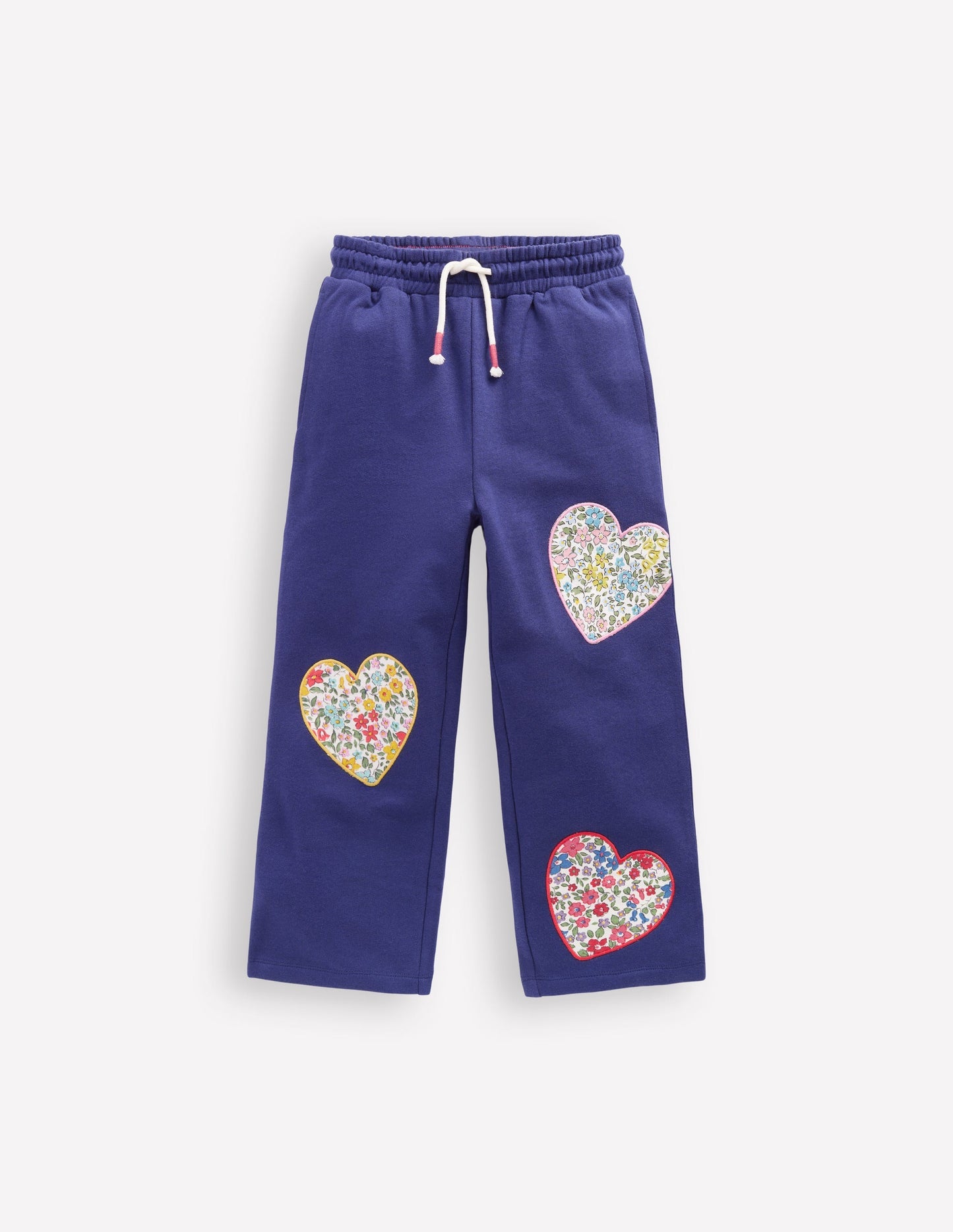 Bobbie Appliqué Joggers - Starboard Blue Hearts