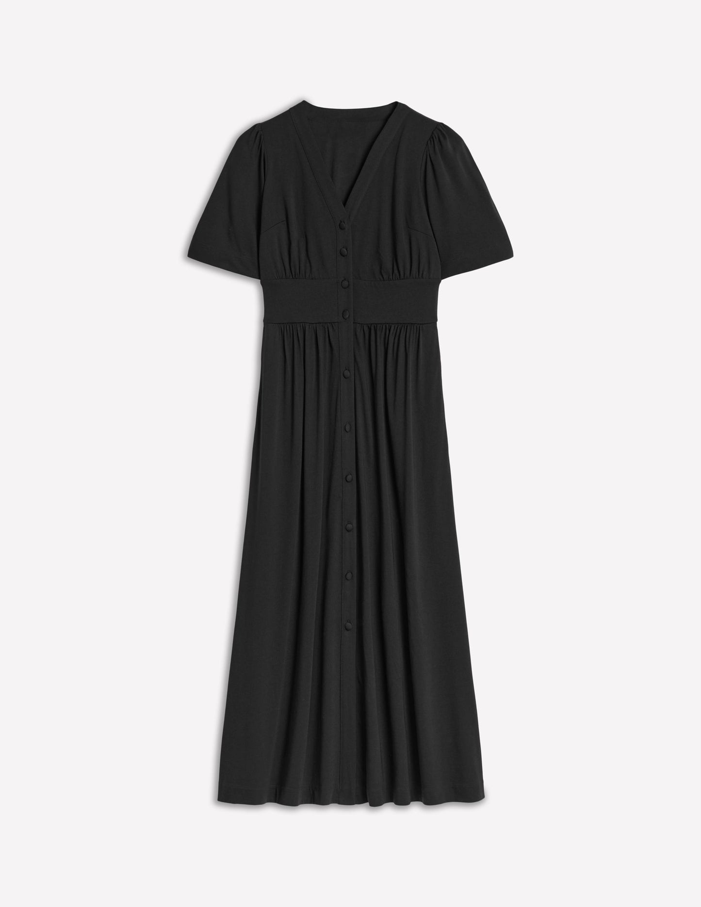 Natalia Jersey Tea Dress - Black