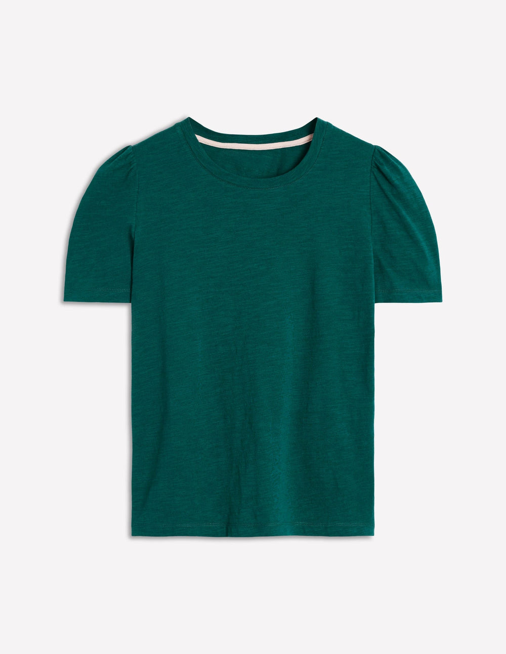 Cotton Puff Sleeve T-shirt - Drake Green