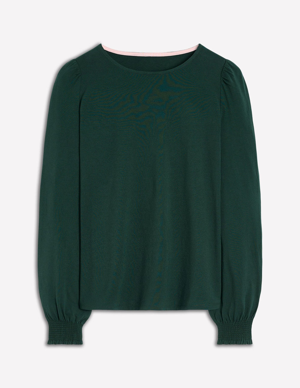 Smocked Cuff Supersoft Top - Green Pine