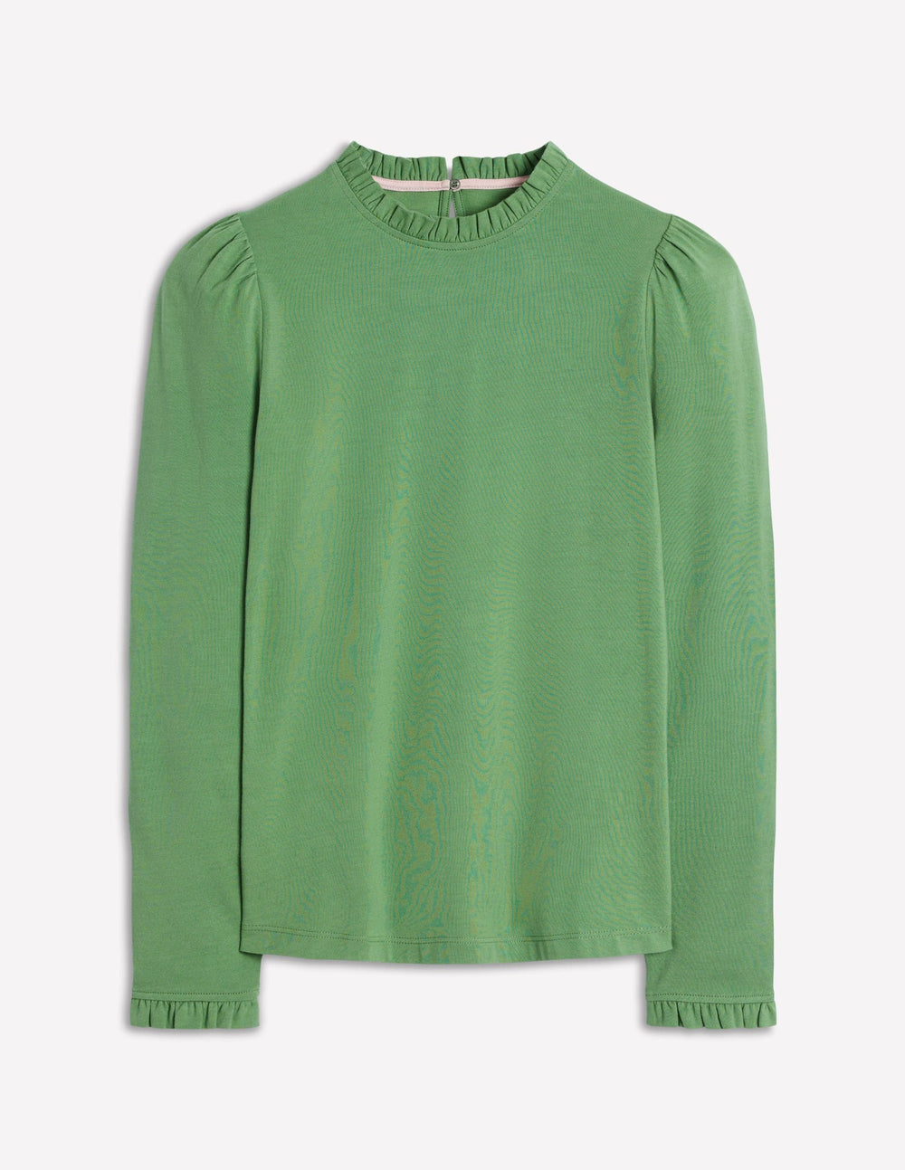 Supersoft Frill Detail Top - Newt Green