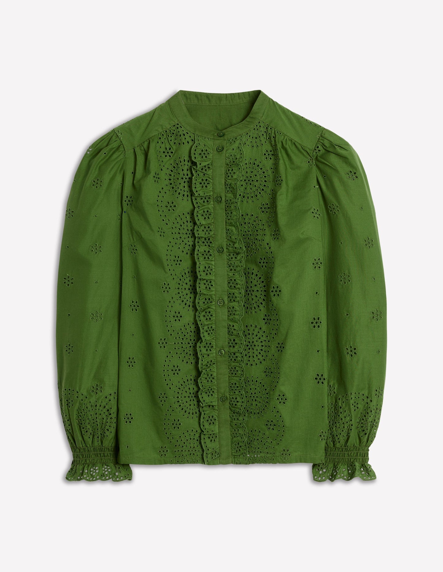 Alice Broderie Top - Promenade Green