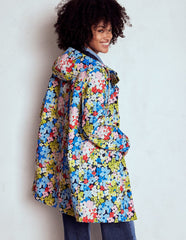 Wells Waterproof Hooded Coat - Multi, Flowerbed Cluster