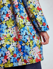 Wells Waterproof Hooded Coat - Multi, Flowerbed Cluster