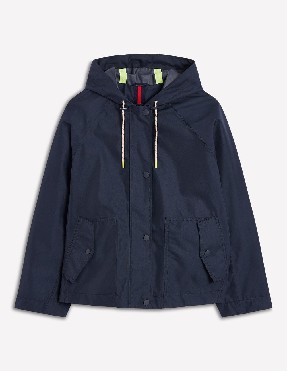 Cropped Rain Mac - Navy