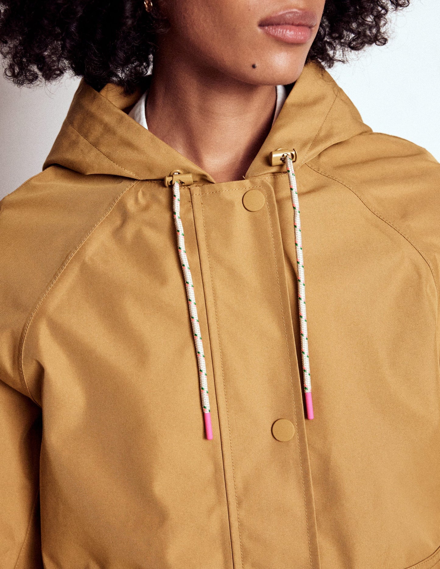 Cropped Rain Mac - Hazelnut Brown