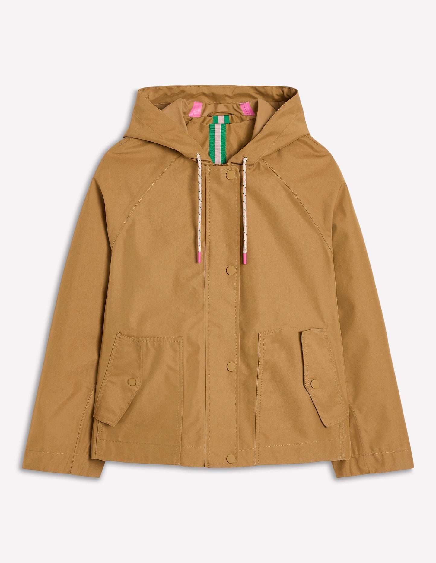 Cropped Rain Mac - Hazelnut Brown