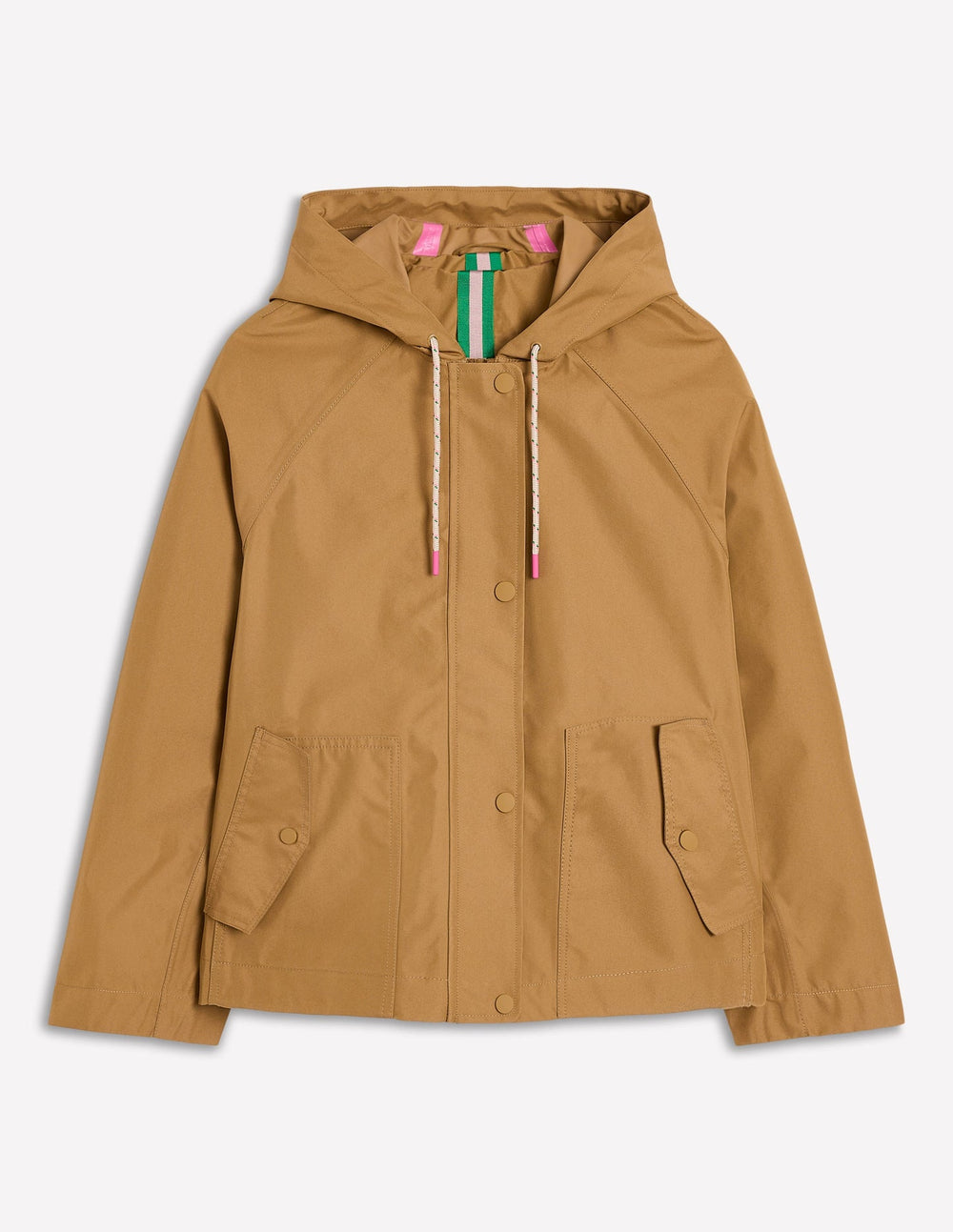 Cropped Rain Mac - Hazelnut Brown
