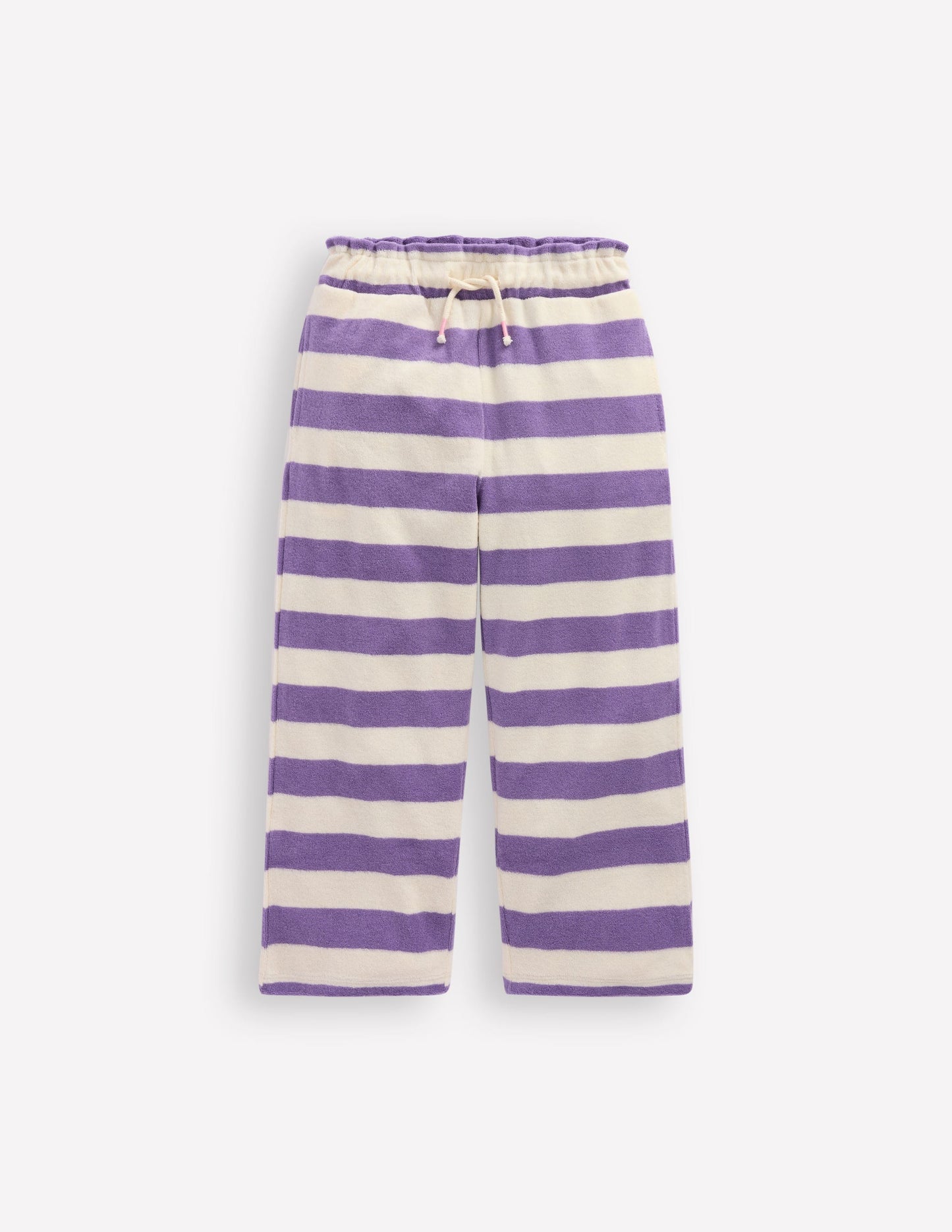 Towelling Pants - Soft Ivory/Aster Purple