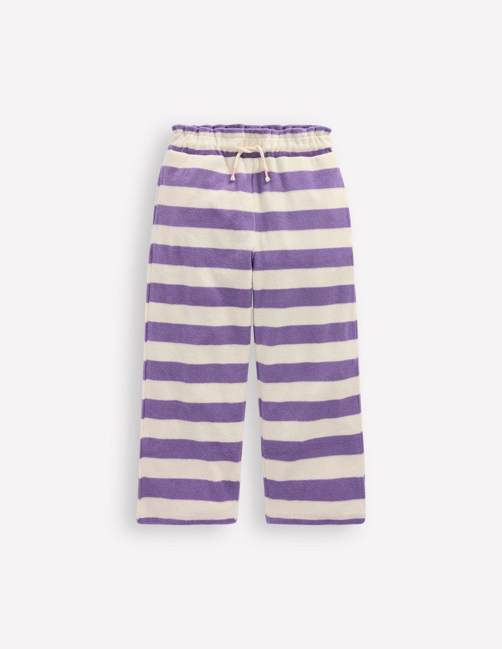 Towelling Pants - Soft Ivory/Aster Purple