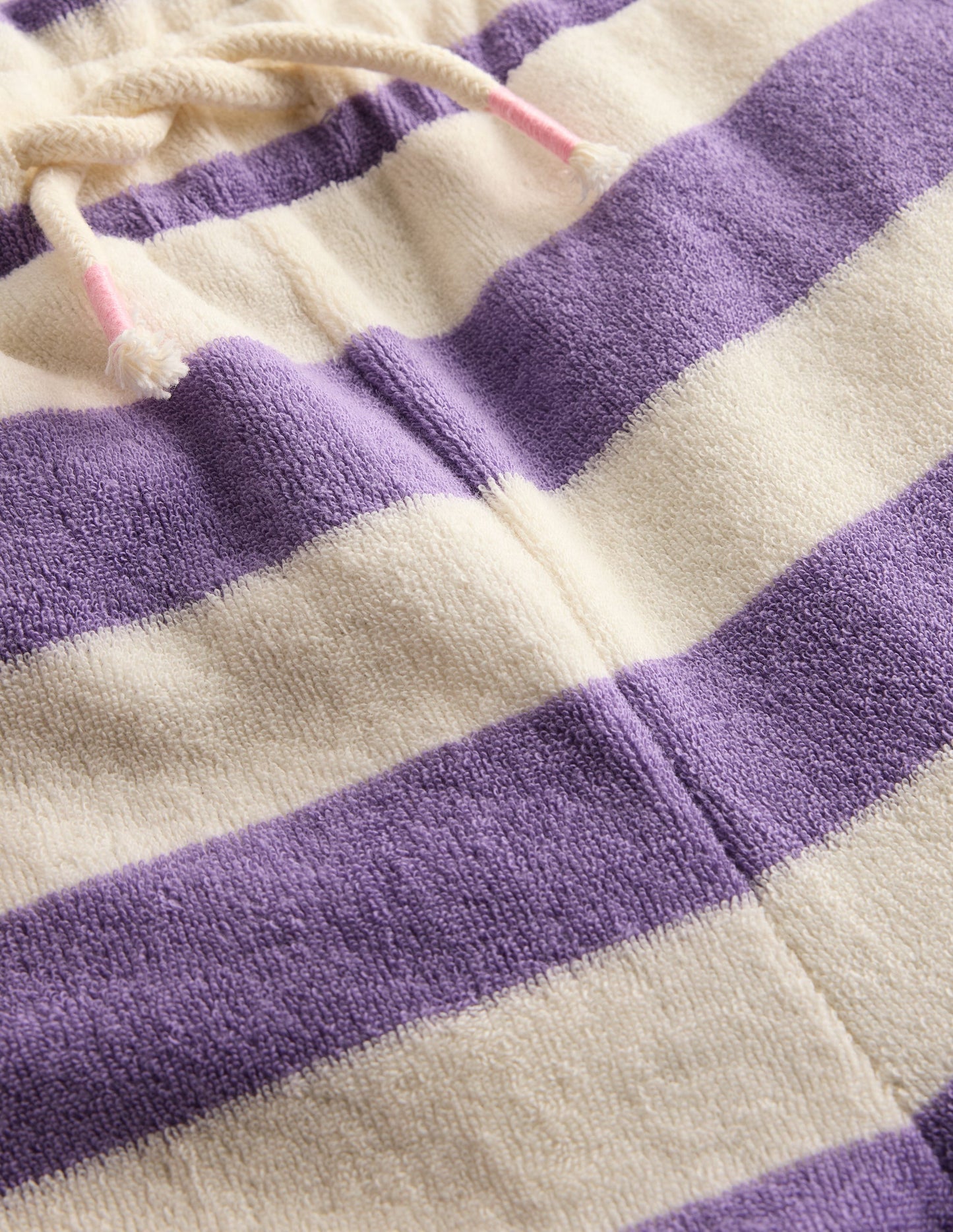 Towelling Pants - Soft Ivory/Aster Purple