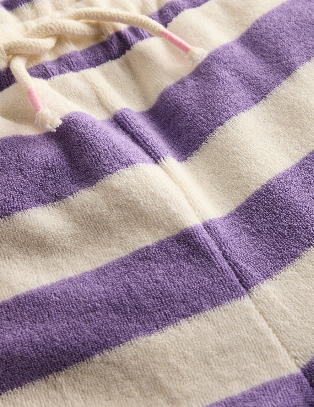 Towelling Pants - Soft Ivory/Aster Purple