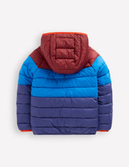 Pack - Away Padded Jacket - Blue Colour Block