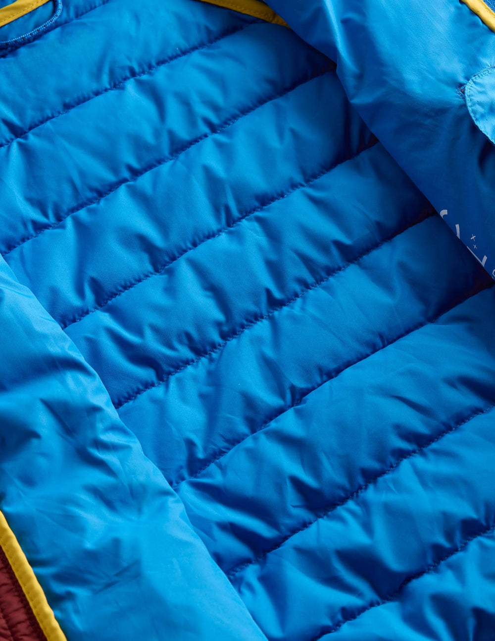 Pack - Away Padded Jacket - Blue Colour Block