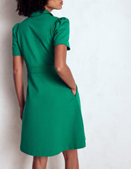 Nicolette Ponte Shirt Dress - Bear Grass
