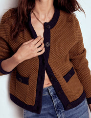 Libby Knitted Jacket - Camel