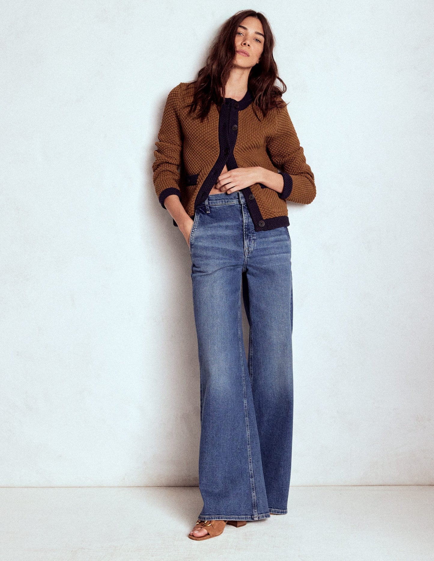 Libby Knitted Jacket - Camel