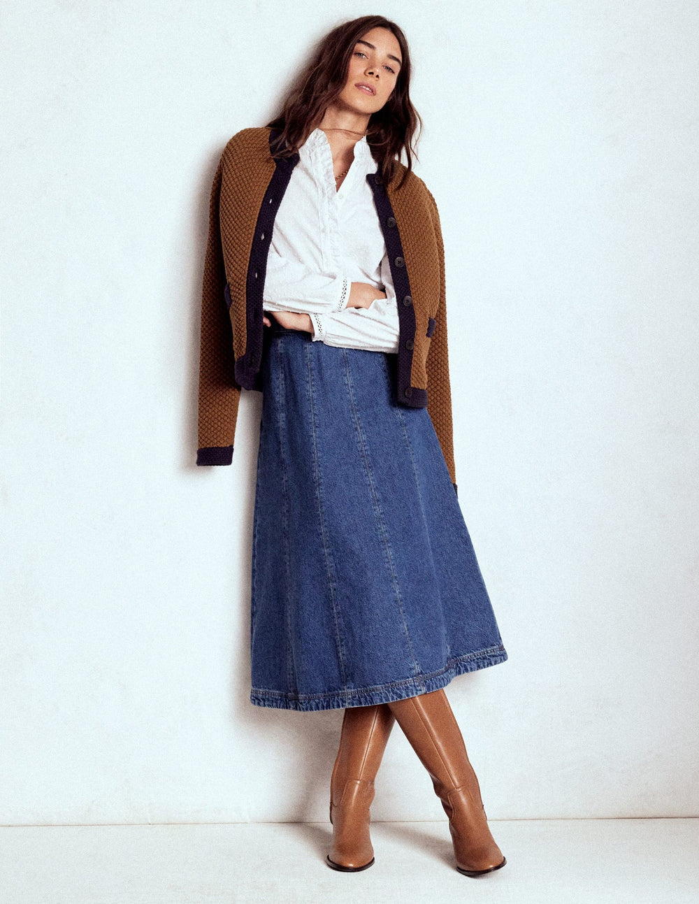 Libby Knitted Jacket - Camel